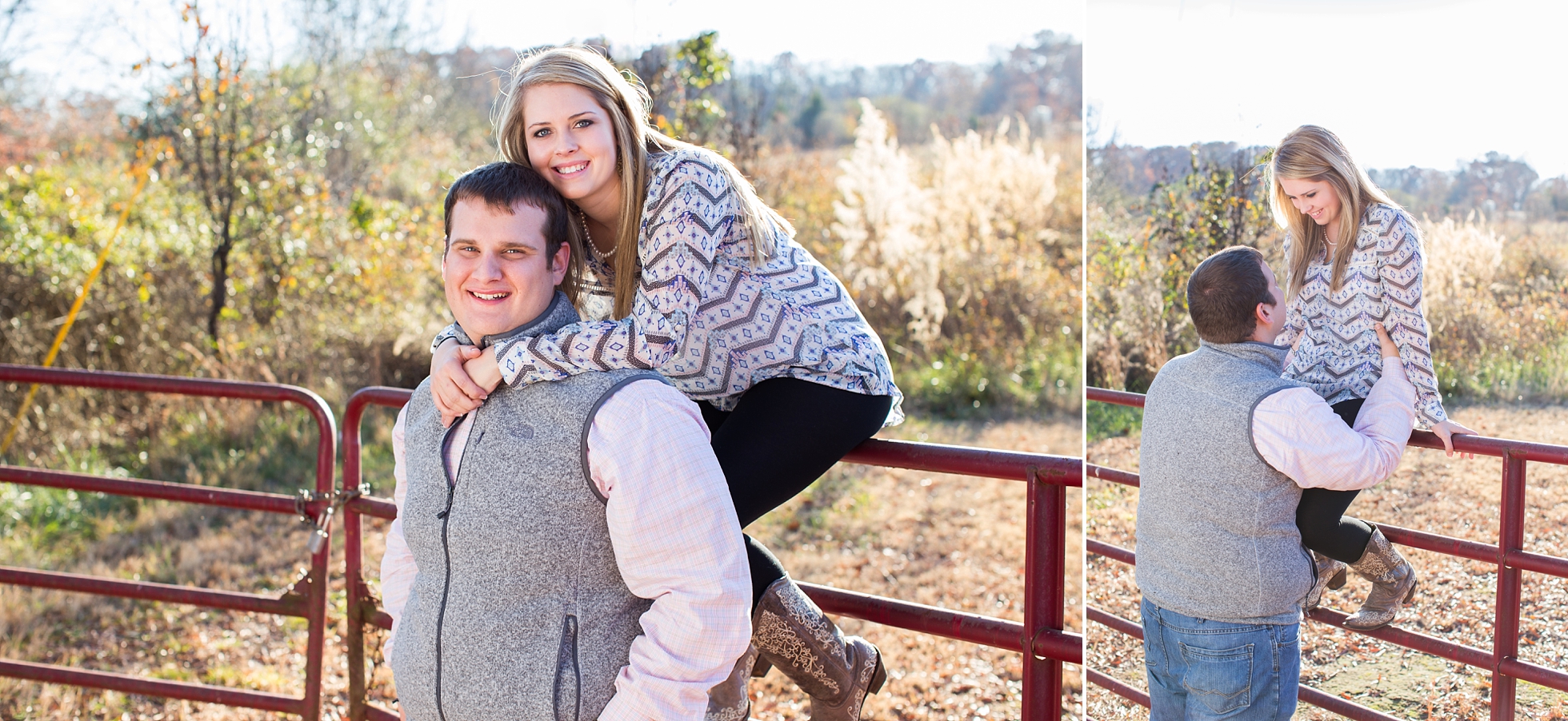 rustic engagement photography