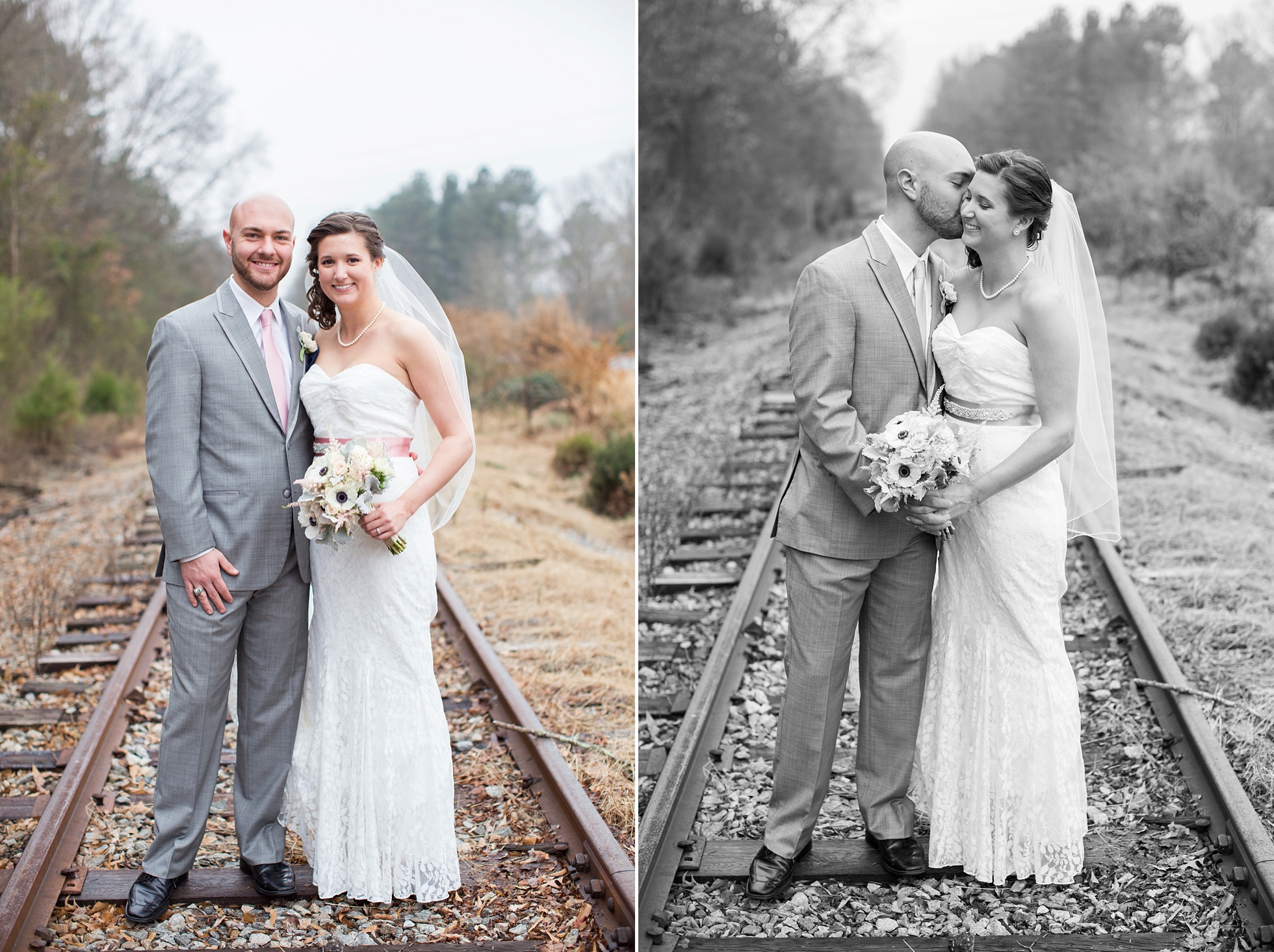 athens railroad tracks wedding