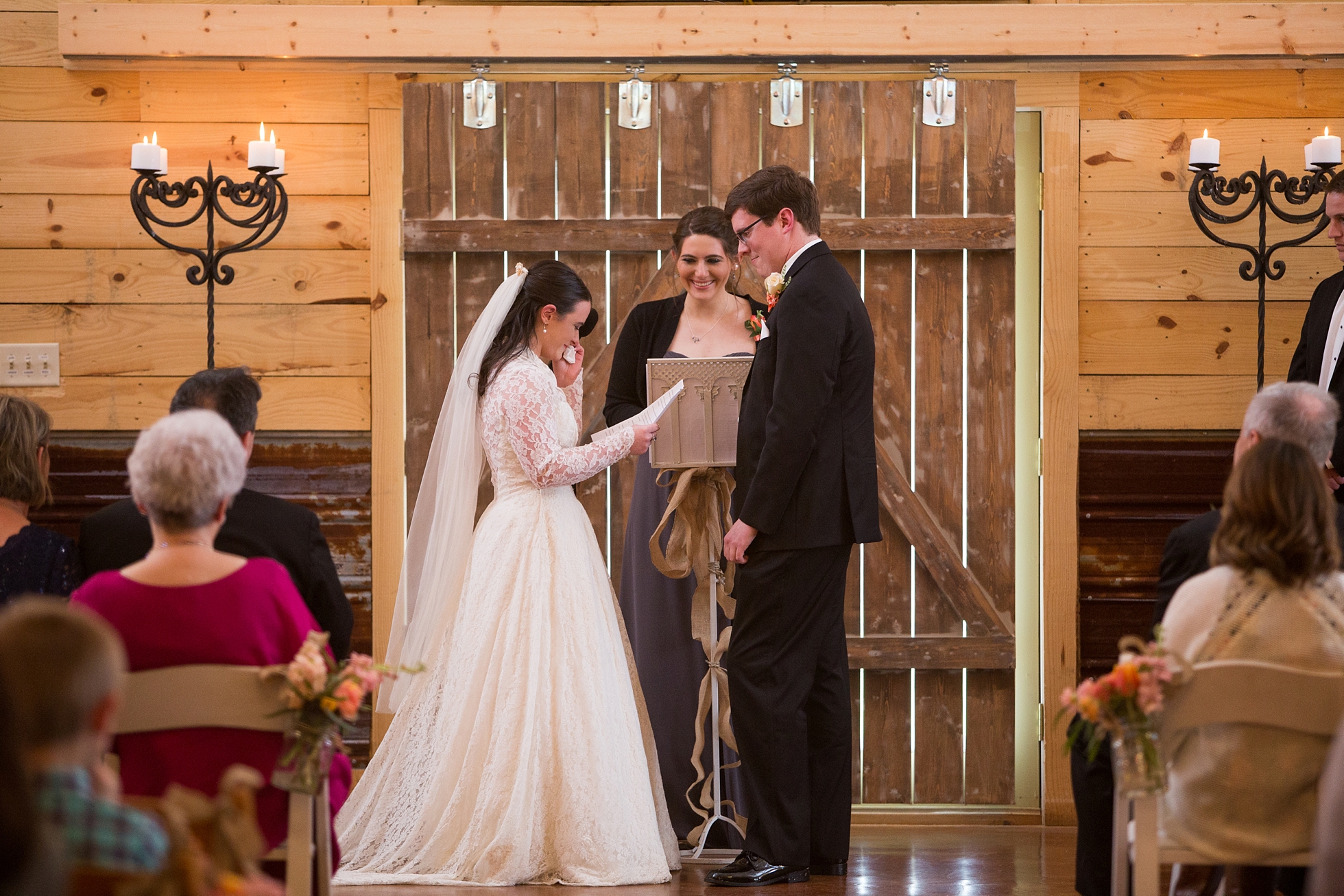 barn wedding ceremony