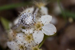 engagement ring flower