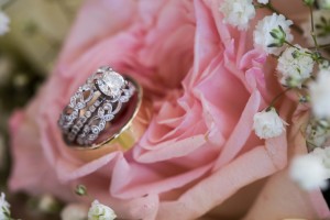 pink wedding rings engagement