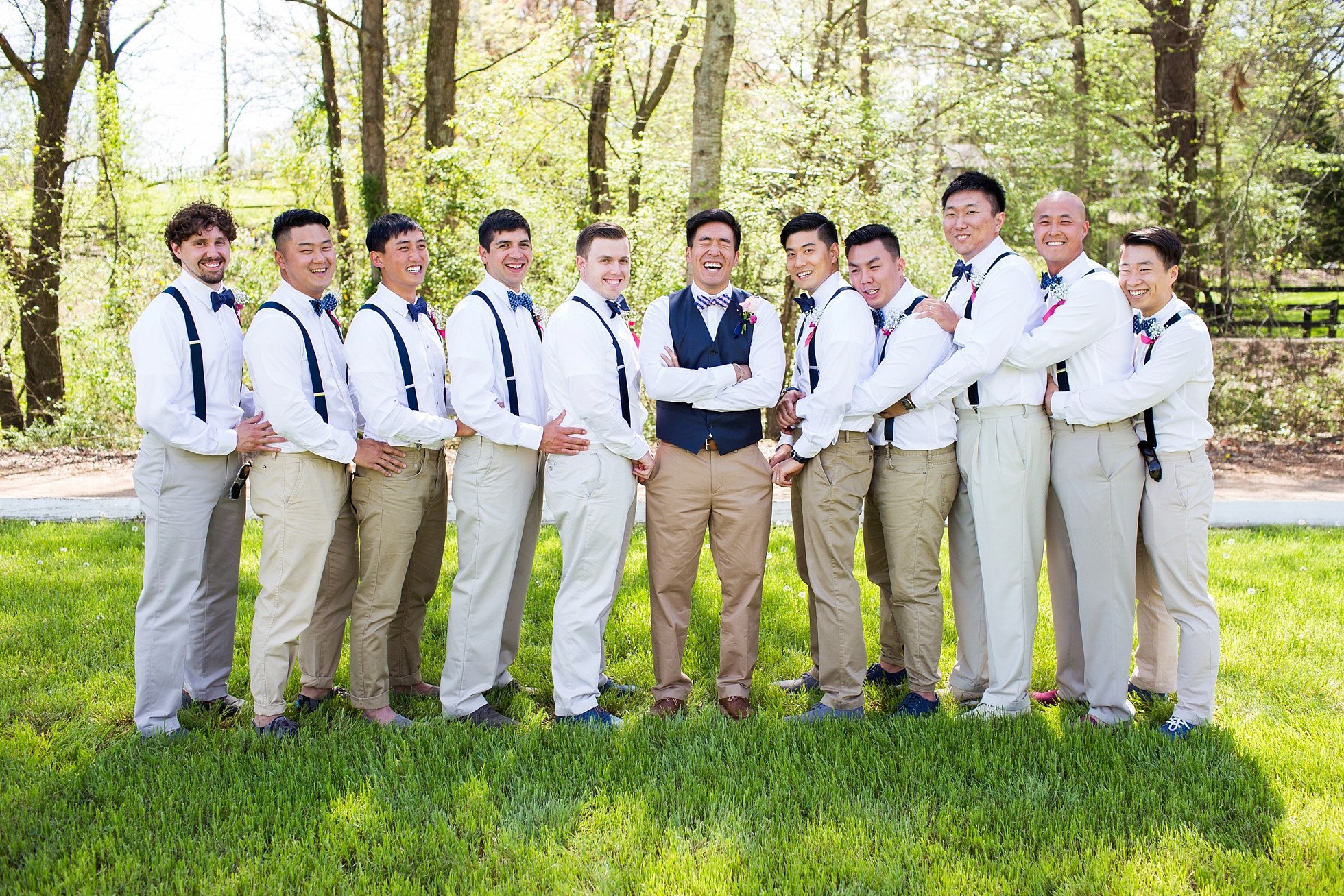 korean groomsmen wedding pics
