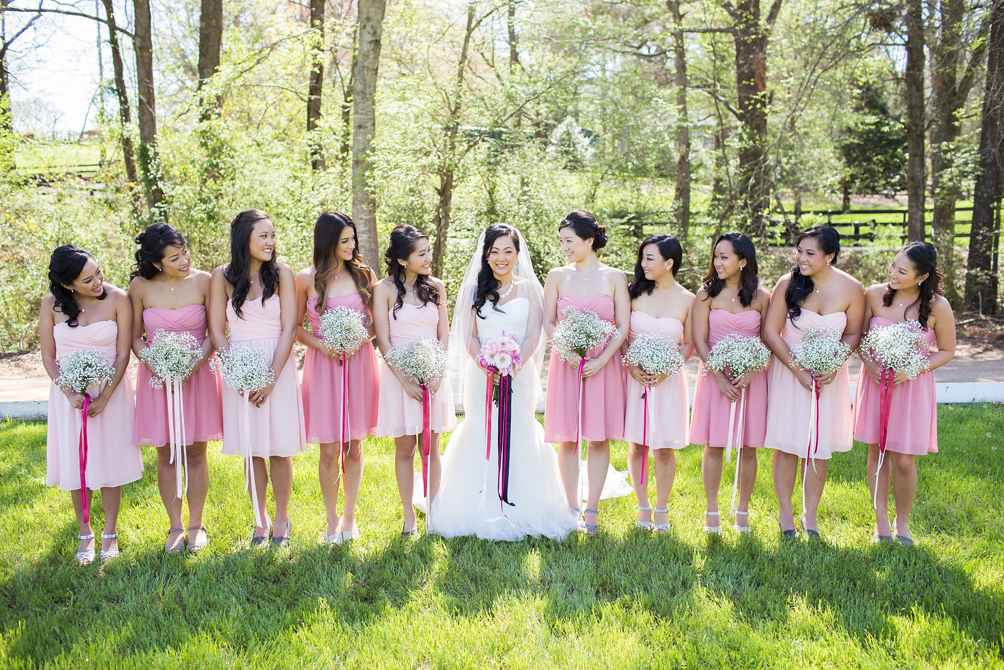 korean bridesmaids pink