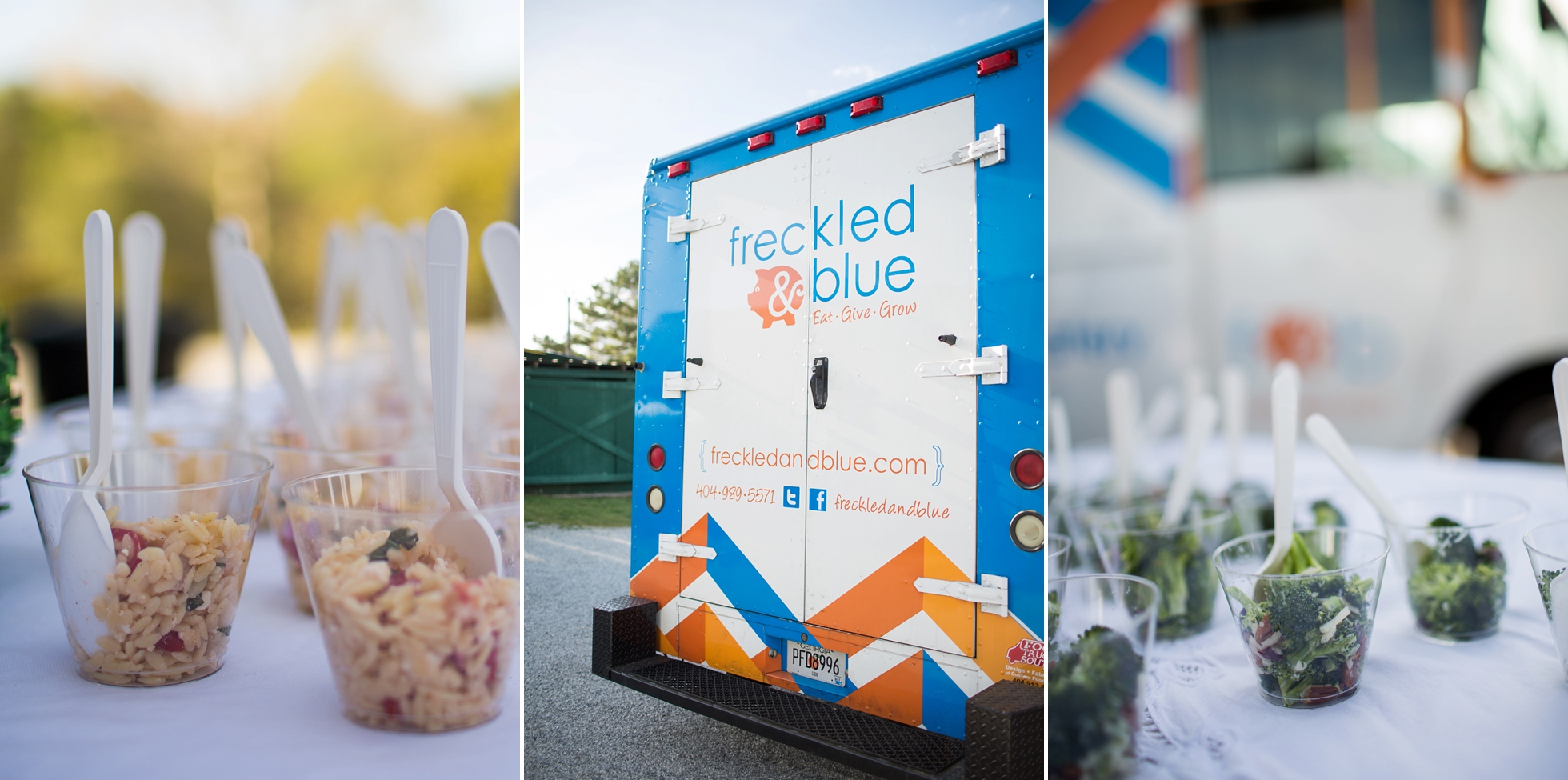 freckled blue food truck