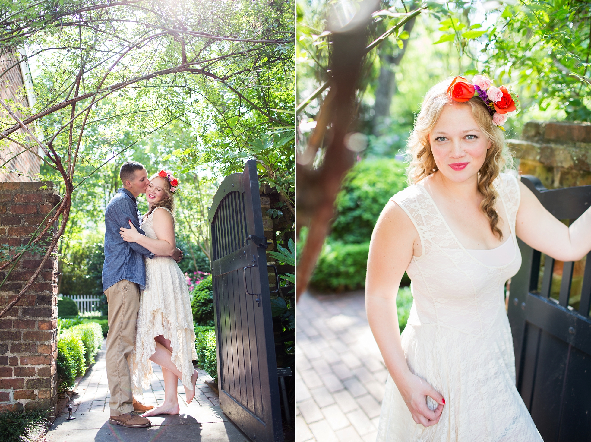 whimsical engagement flower crown