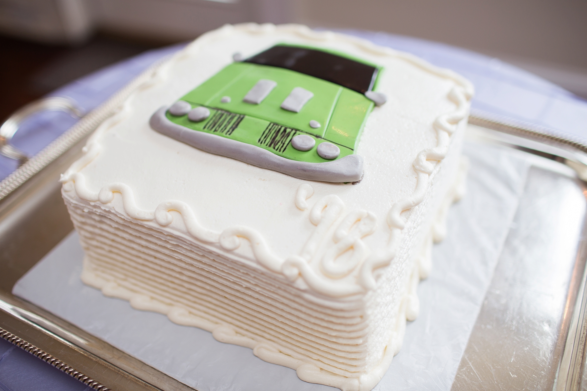 rice car wedding cake