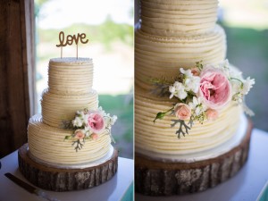 rustic wedding cake tree