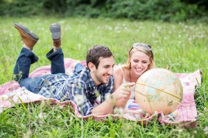 picnic engagement globe