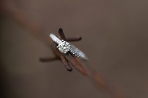 engagement ring barbed wire