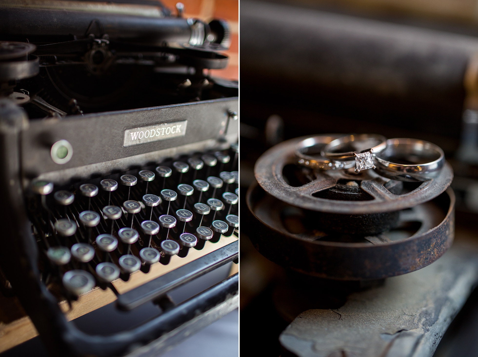 typewriter ring photo shot books