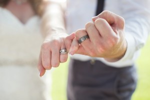 ring pinky promise wedding photo