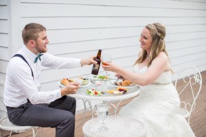 eat bride groom reception