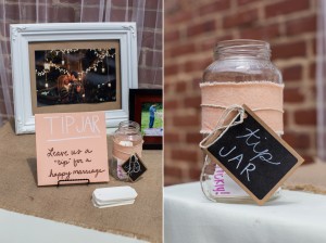 diy wedding tip jar