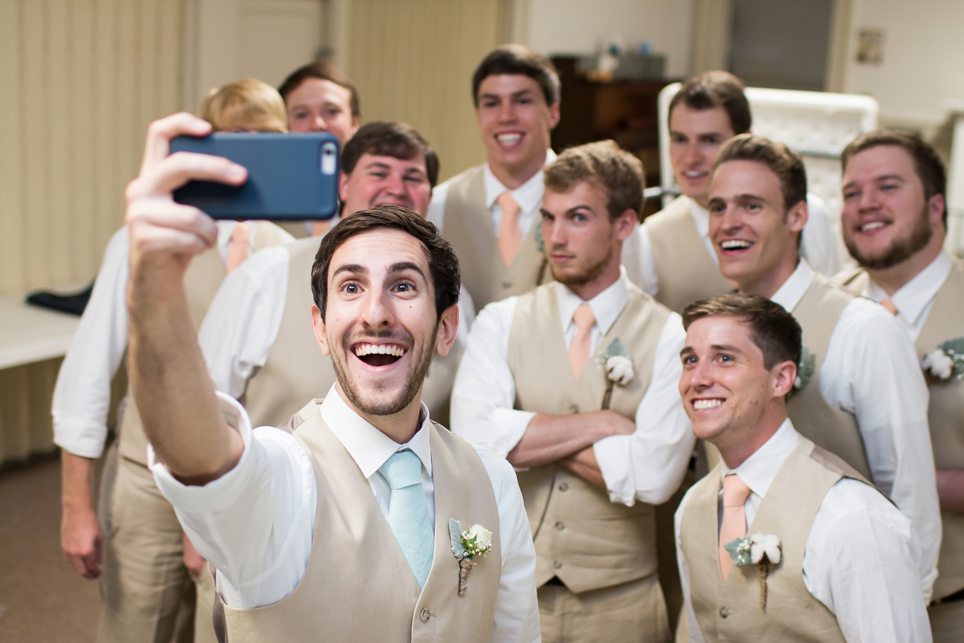 groomsmen selfie wedding athens