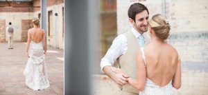 adorable first look wedding
