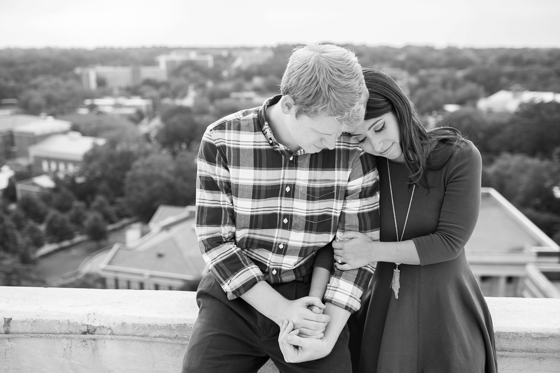 rooftop engagement session