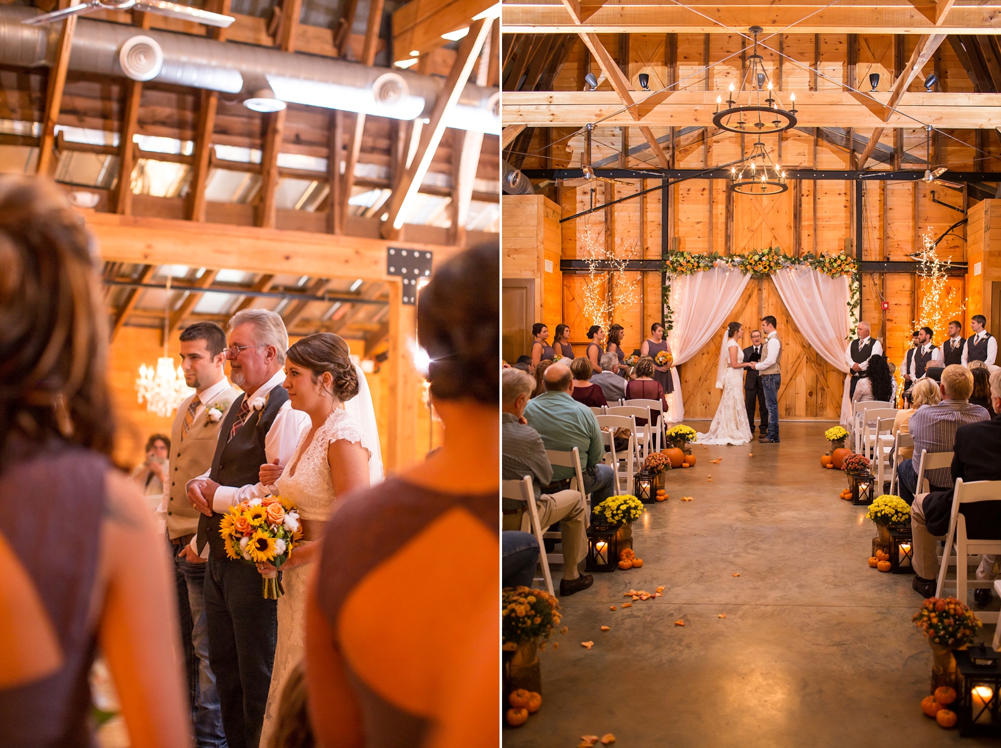 9 oaks farm indoor wedding