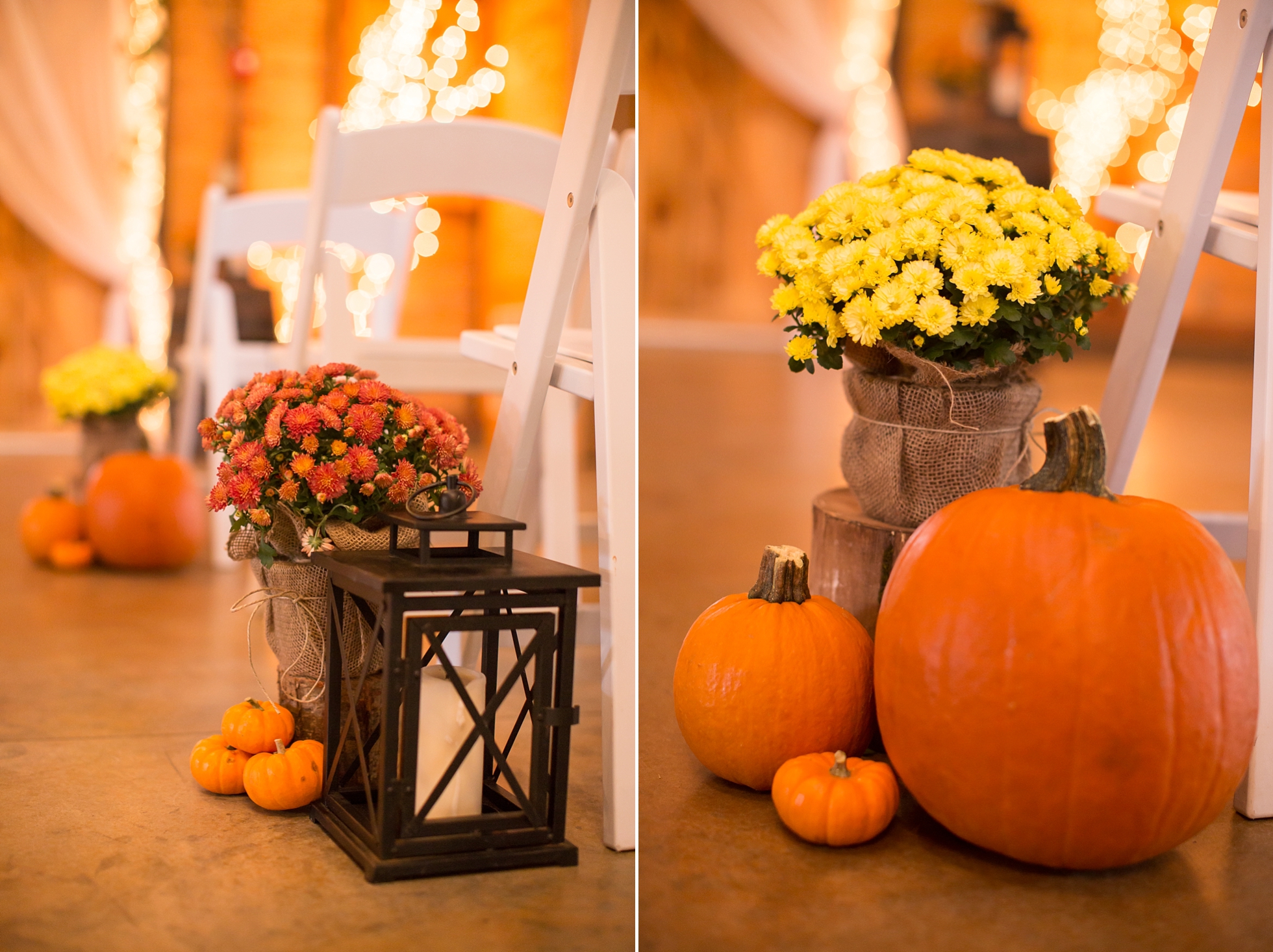 pumpkins fall wedding decor