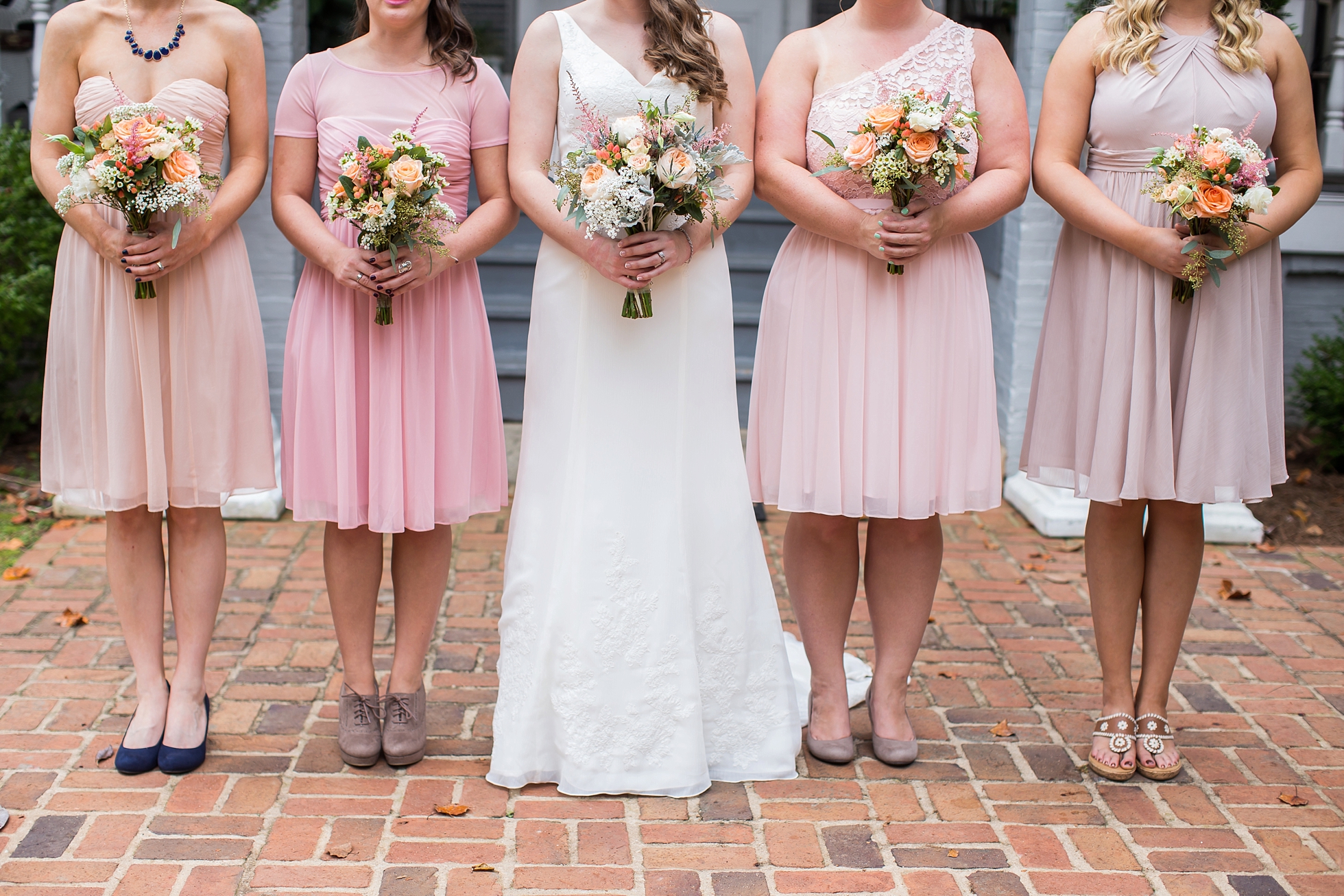 mismatch pink bride athens