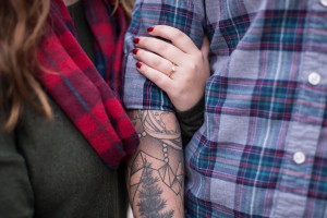 tattoo engagement photos