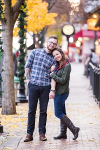 downtown athens christmas engagement