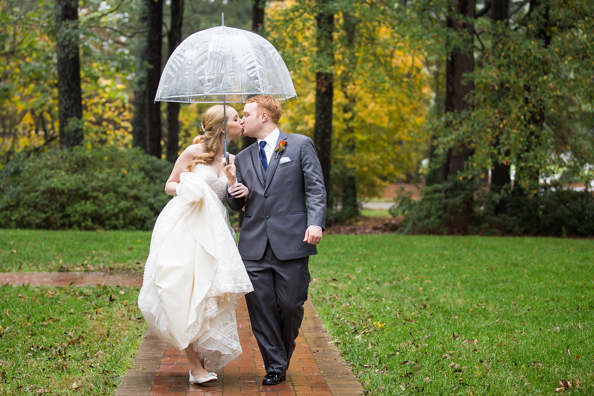 fall rainy wedding athens ga