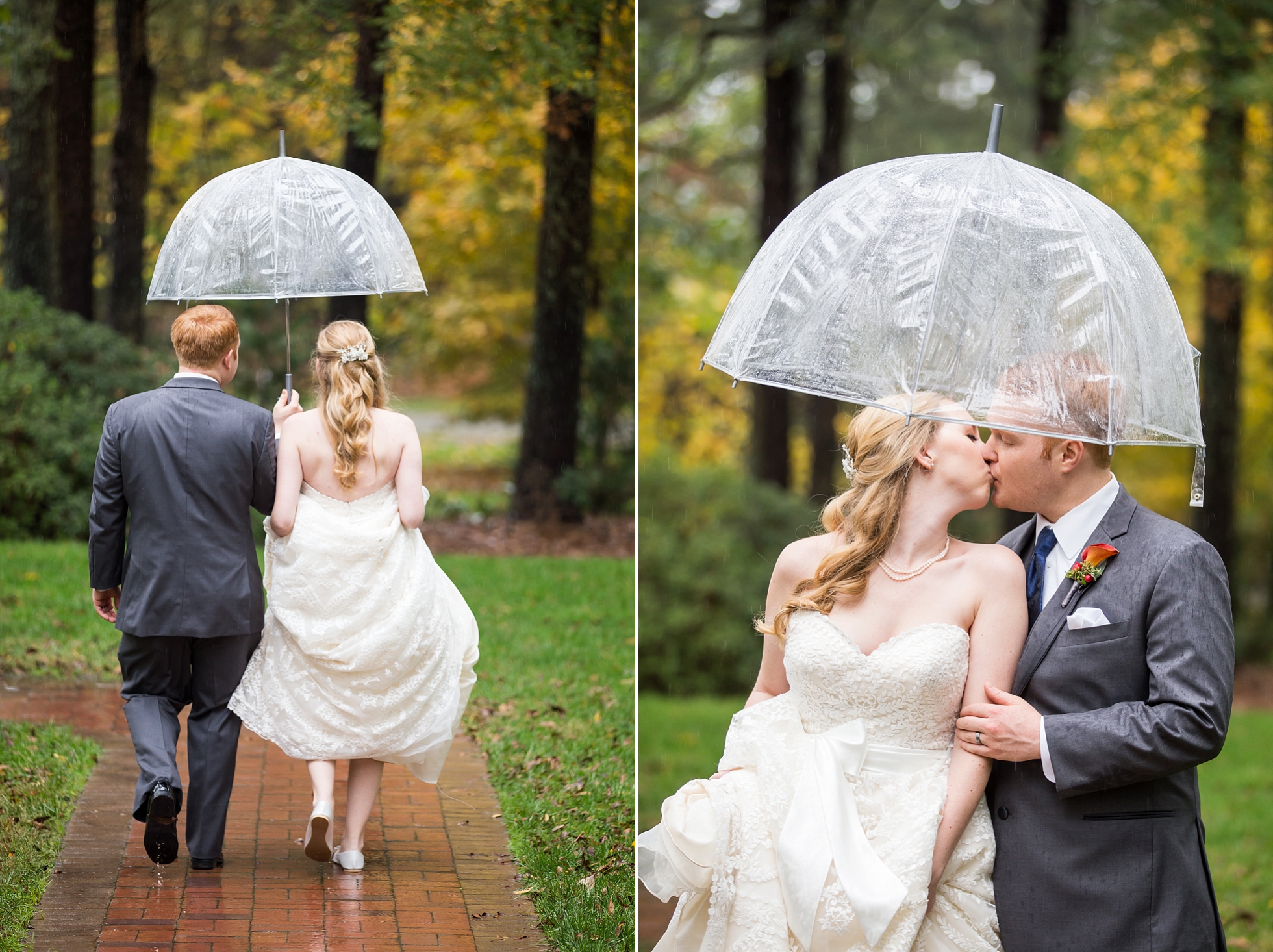fall rainy wedding atlanta