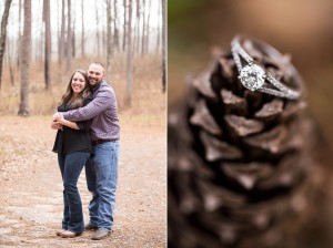 pine cone engagement ring