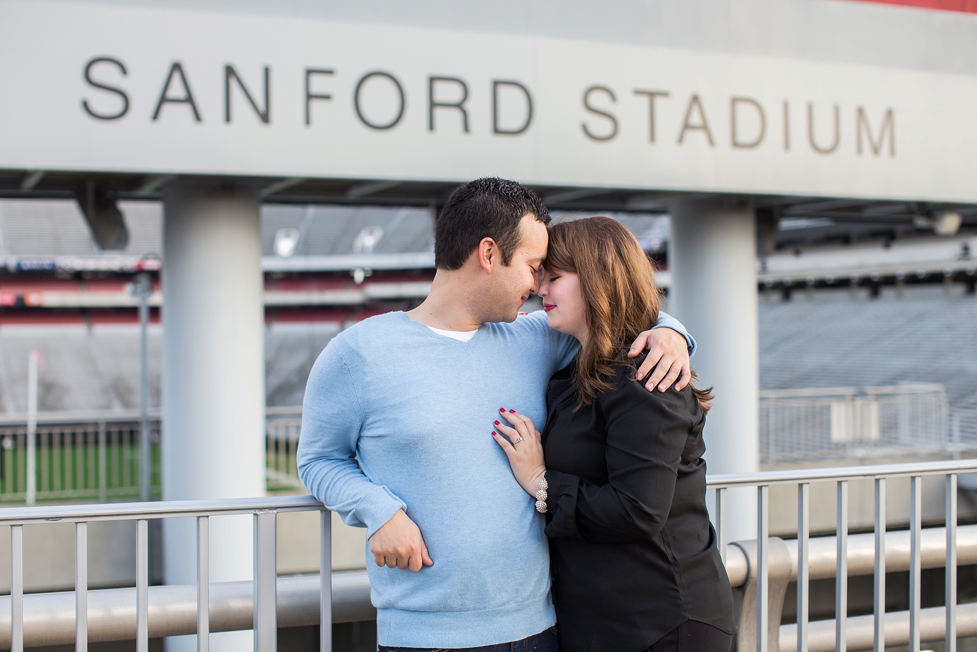 sanford stadium engagement photos