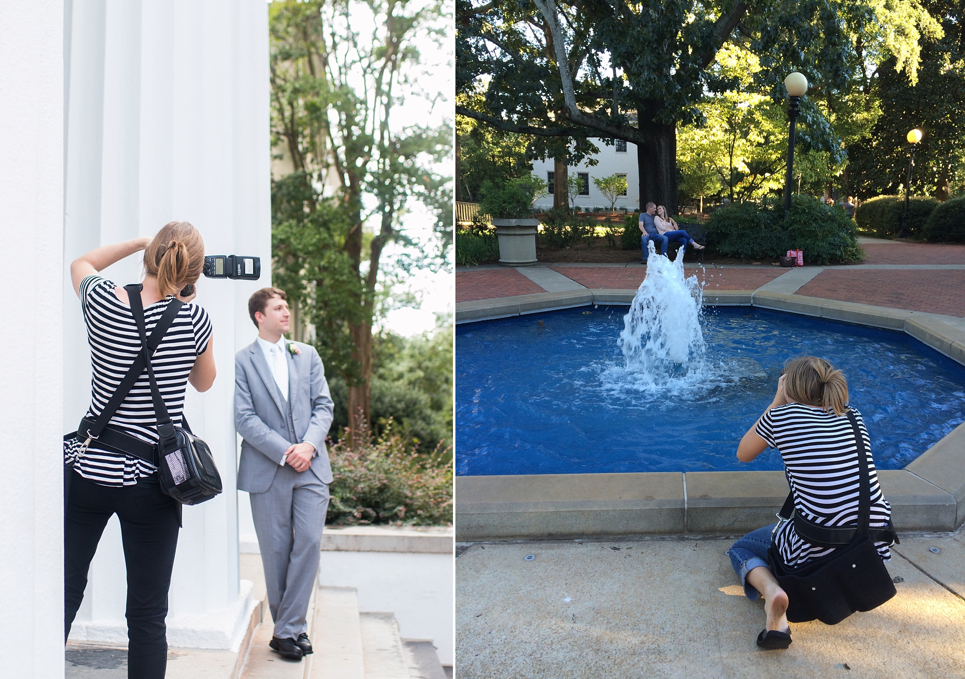 photographer bts wedding engagement