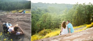 before after stone mountain engagement