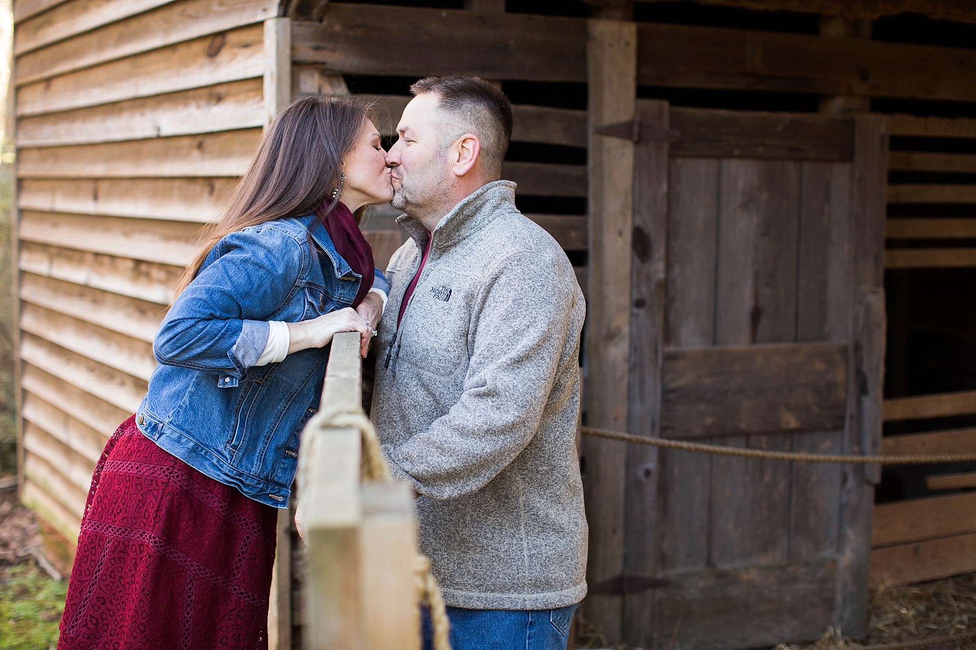 country barn engagement athens