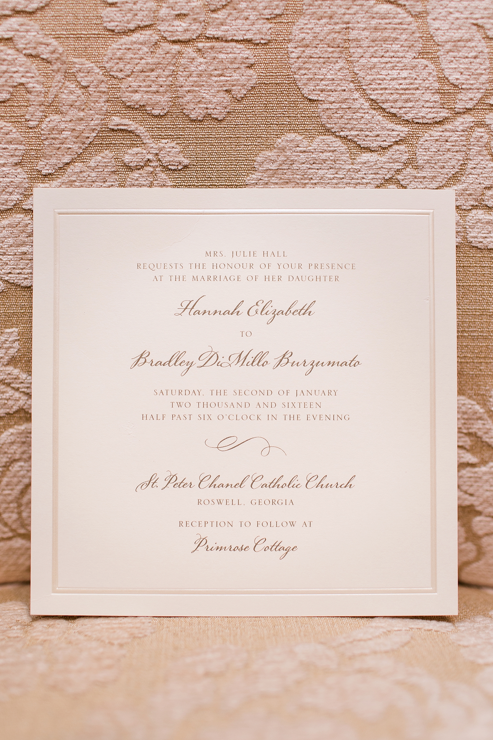 atlanta ga wedding invitation