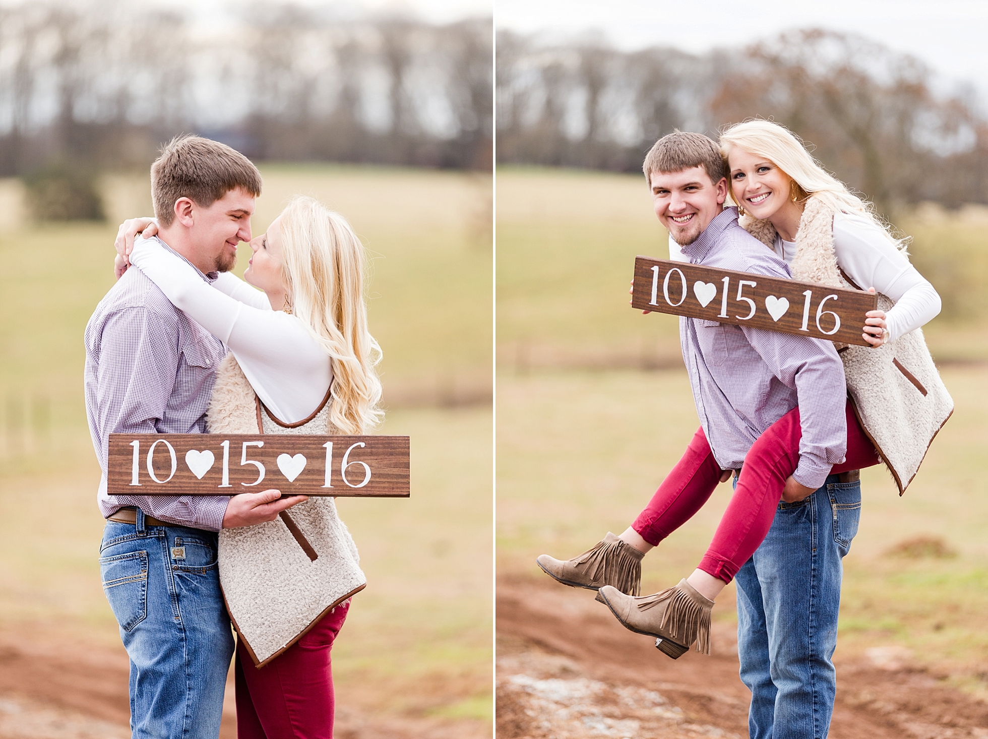 save the date engagement idea