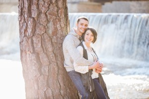 outdoor waterfall engagement