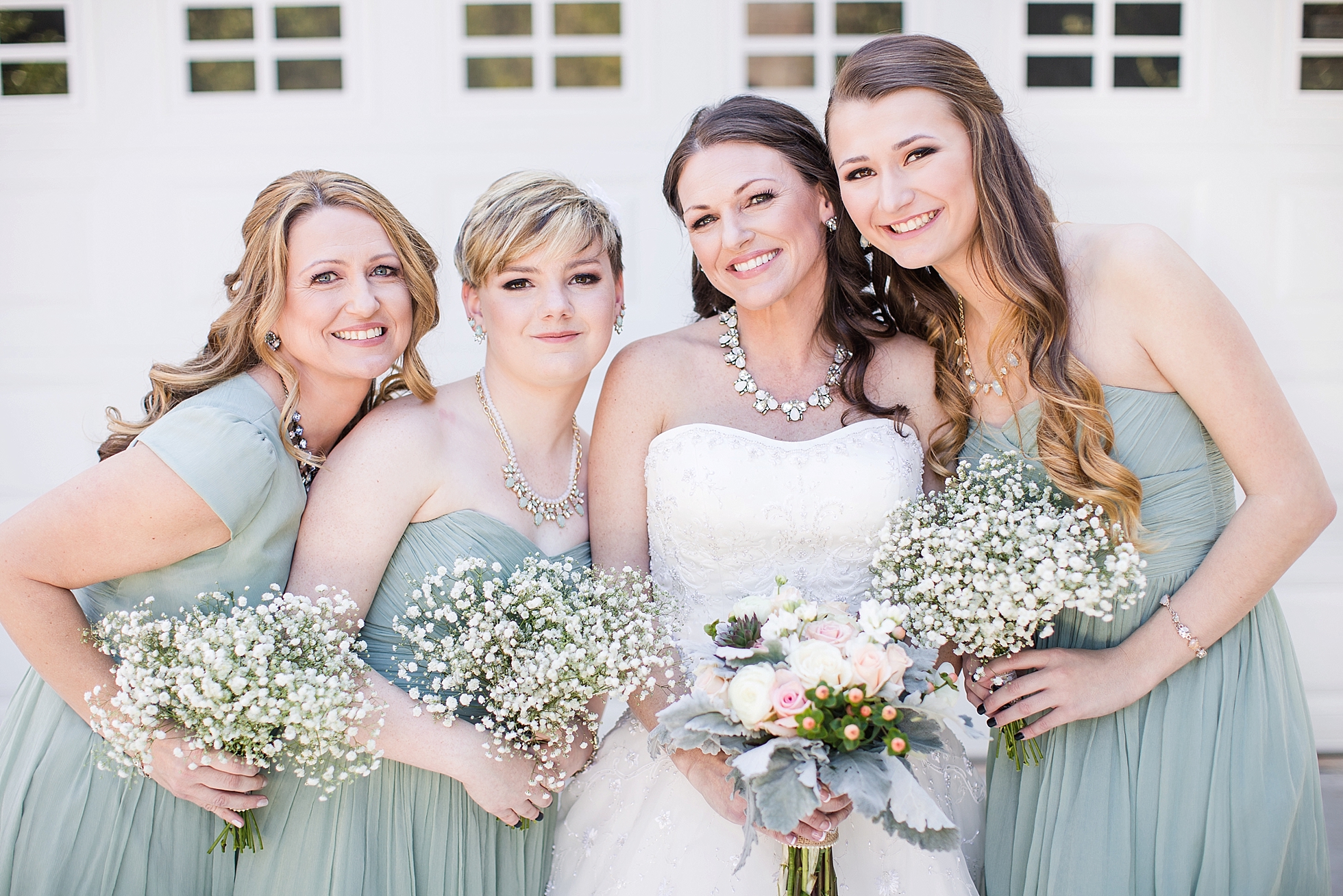 bridesmaids dusty shale dresses