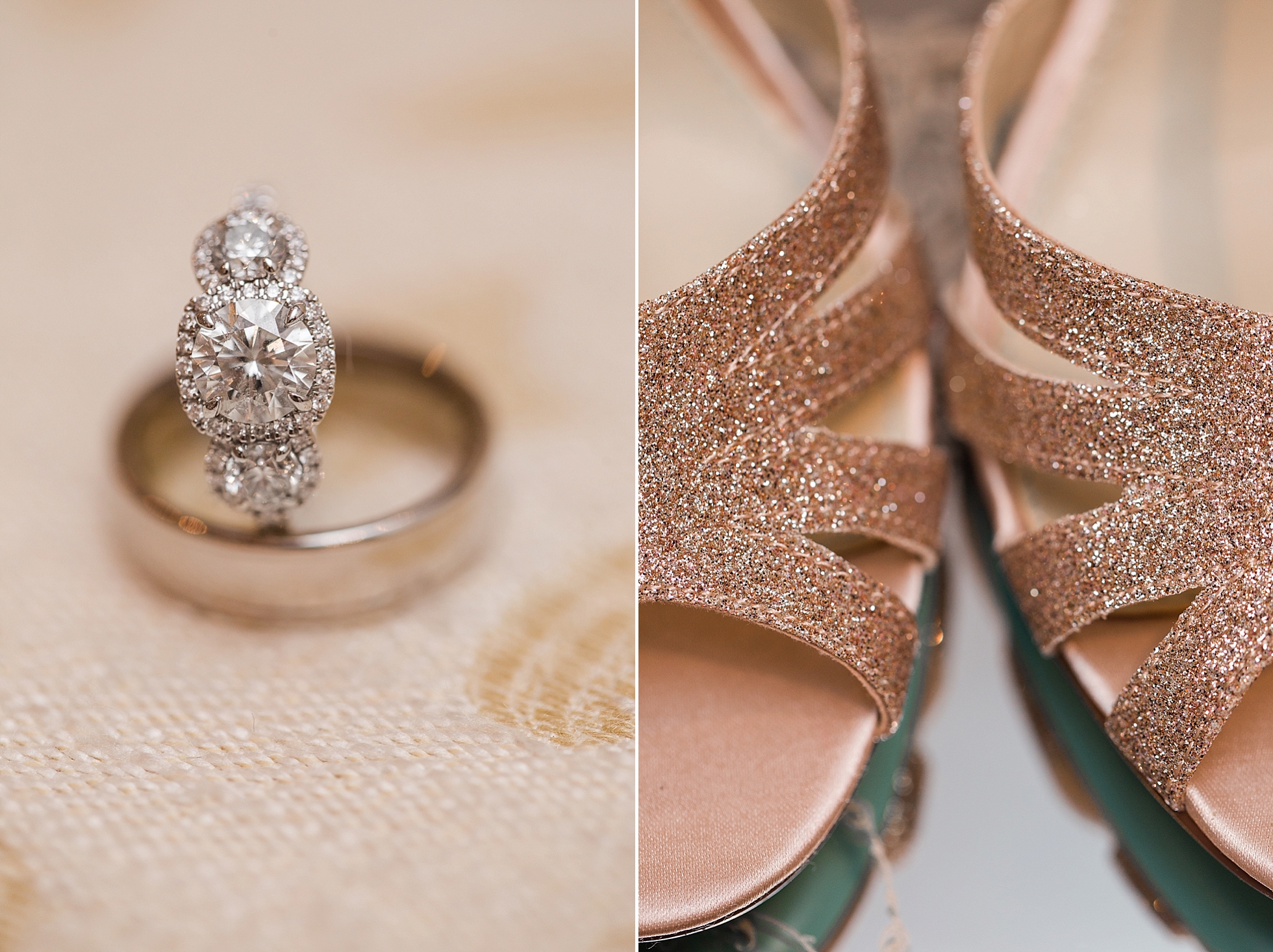 sparkly ring shoes details
