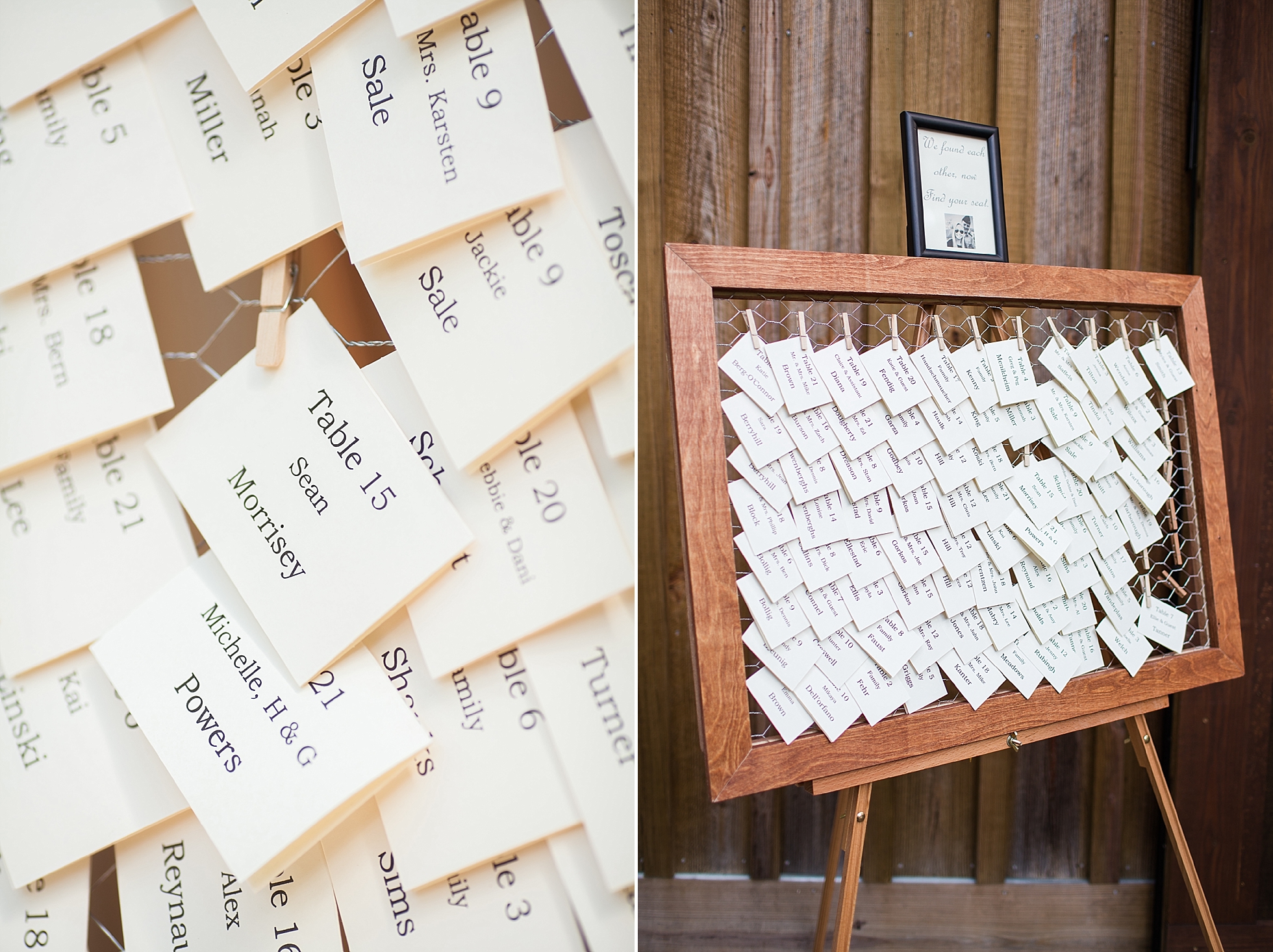 place cards reception wedding
