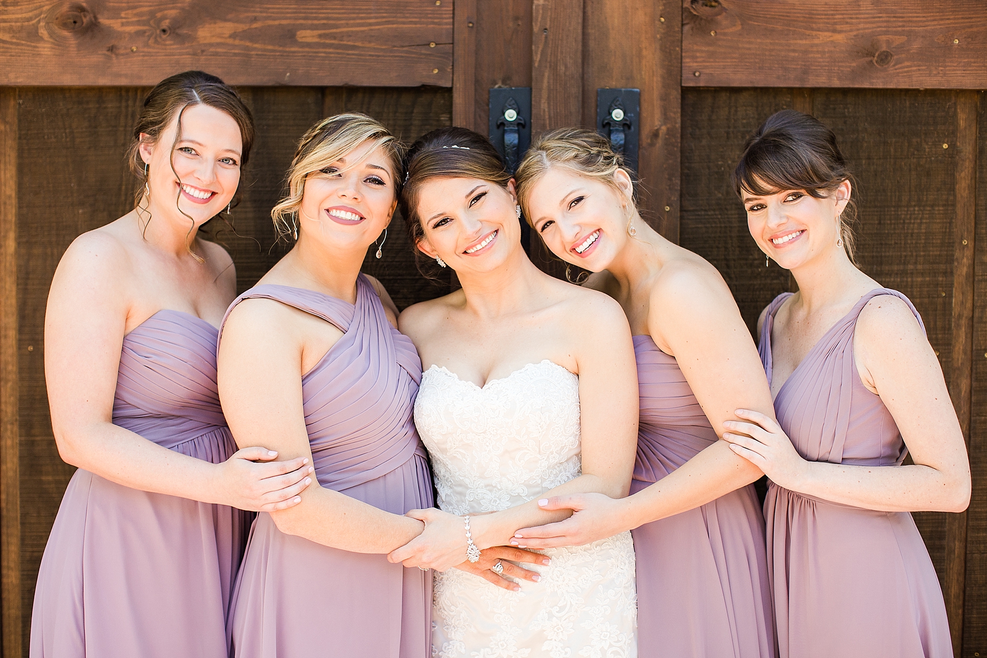 purple bridesmaids