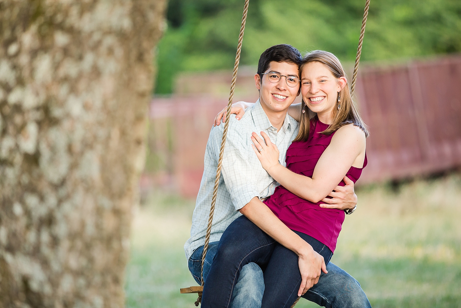 rope swing engagement photos