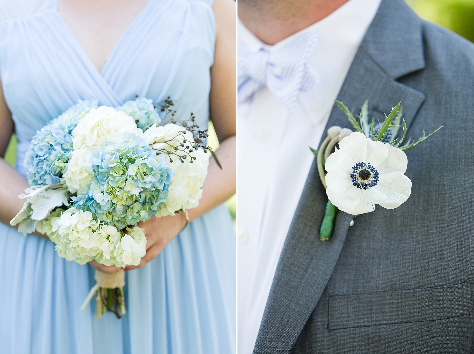 blue southern wedding details
