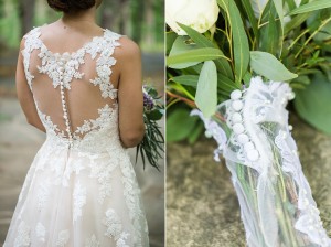 lace bridal wedding details