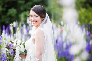 bridal portrait bride gardens