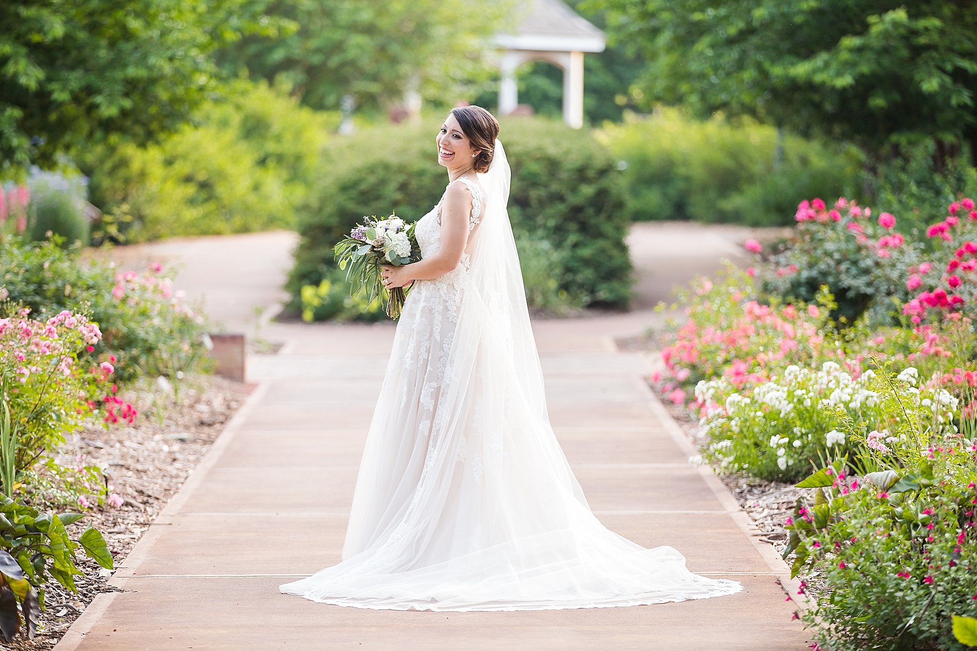 bride veil botanical gardens