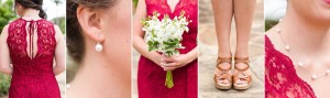 berry bridesmaids details