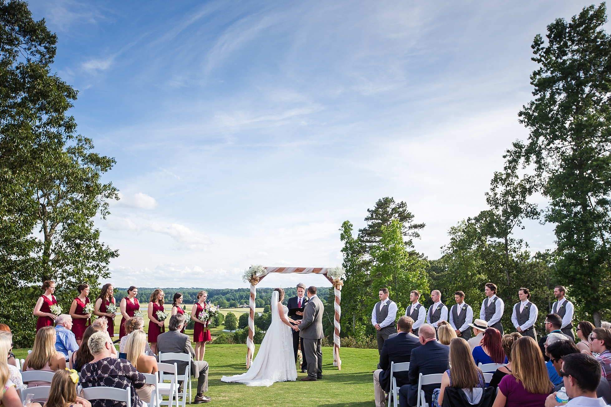 wedding ceremony outdoors atlanta