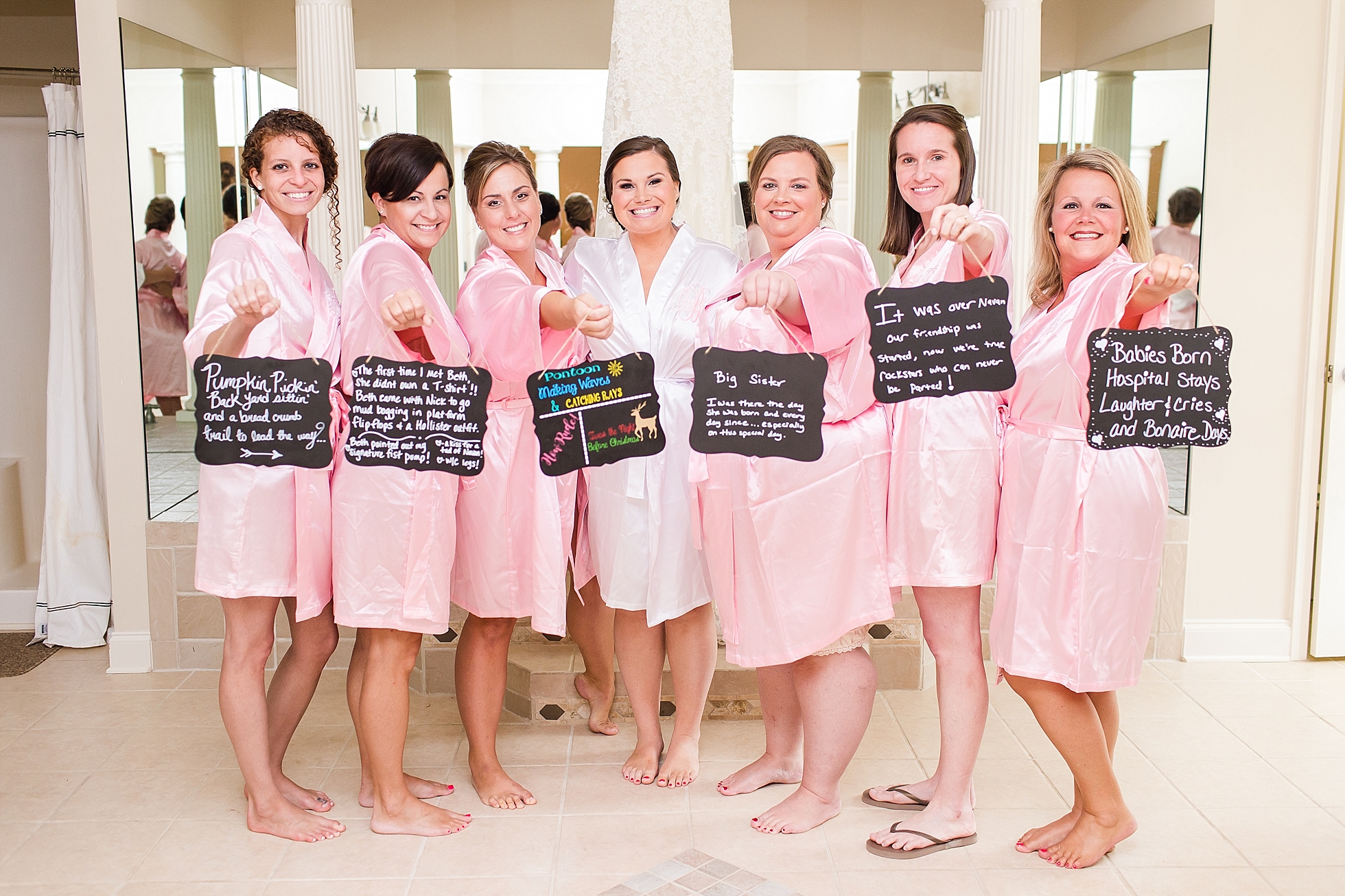 bridesmaids chalk boards
