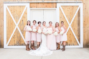 bridesmaids barn wedding