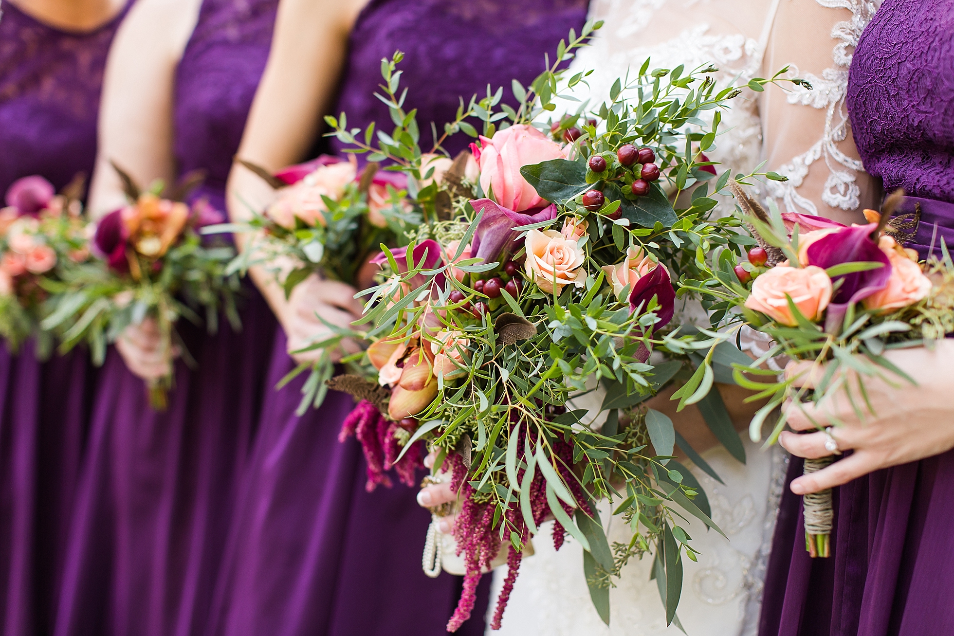 wedding flowers wild purple