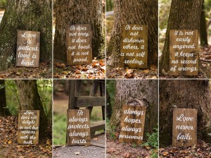 scripture signs wooden